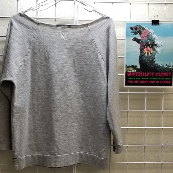 Binka Gray Graphic Print Sweatshirt Size Large - Picture 2 of 6